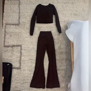 Aerie offline brown matching legging set